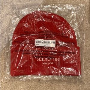 Red Supreme Radar Beanie
